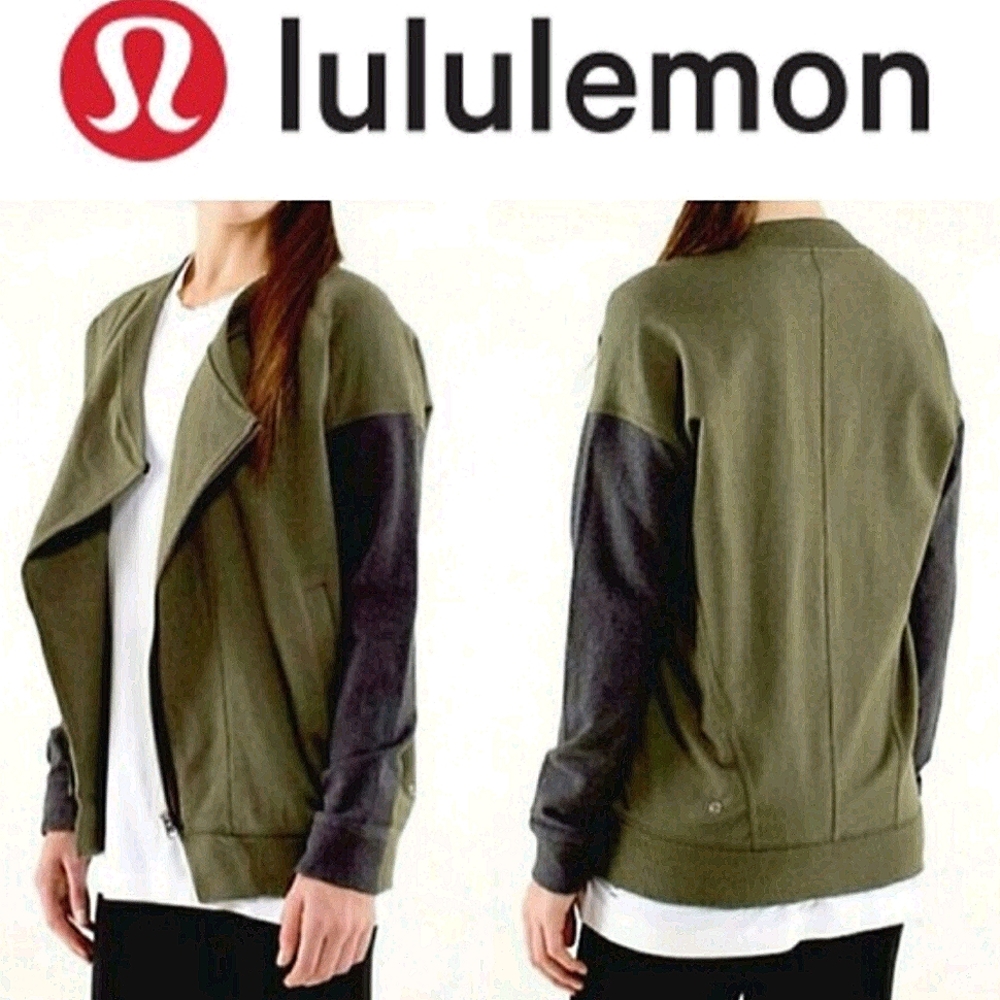 LULULEMON Wrap Olive/Gray Jacket